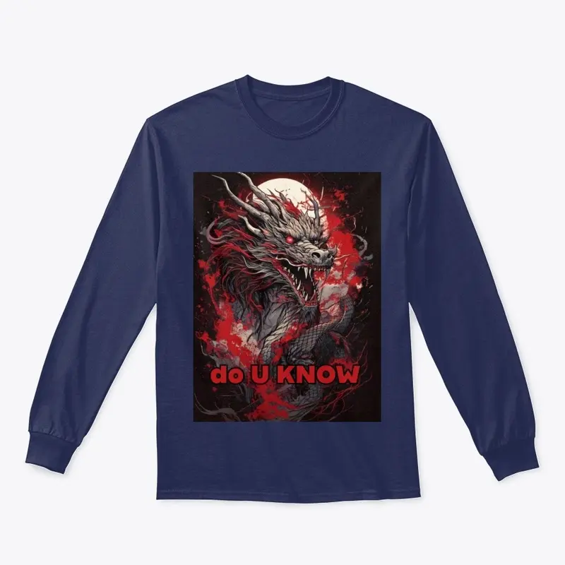 T Shirt Japanese Dragon, Do U Know