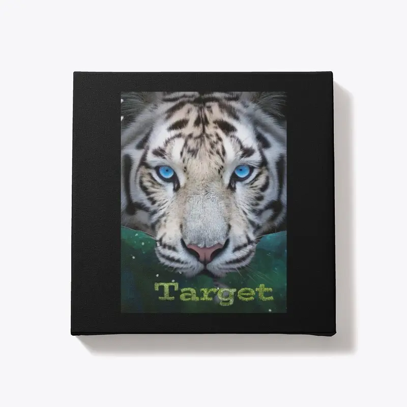 Snarling white Tiger Target